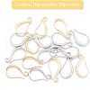 Brass Earring Hooks KK-FH0001-24-4
