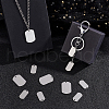 Unicraftale 30 Sets 201 Stainless Steel Stamping Blank Tag Pendants STAS-UN0060-51-2