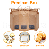 Folding Kraft Paper Box with Visible Window CON-WH0087-98-6