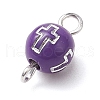 7Pcs 7 Colors Plating Acrylic Connector Charms PALLOY-JF02895-4