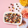 100Pcs 10 Colors Painted Natural Wood Beads WOOD-TA0001-59-6