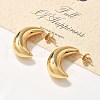 Moon 304 Stainless Steel Stud Earrings for Women EJEW-M079-01G-4