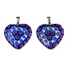 Handmade Millefiori Glass Pendants LK-R005-03-3