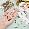 CHGCRAFT 120Pcs 3 Color Alloy Pendants PALLOY-CA0002-34-3