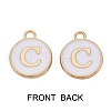 Golden Plated Enamel Alloy Charms ENAM-SZ0001-26A-C-2