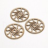 Steampunk Theme Tibetan Style Alloy Gear Cog Pendants TIBEB-19598-AB-NR-1