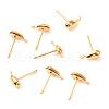 Brass Stud Earring Findings KK-F824-004G-1