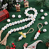   80Pcs 2 Styles Spray Painted Natural Wood European Beads WOOD-PH0002-72A-5