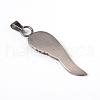 304 Stainless Steel Rhinestone Big Pendants STAS-L184-008-3