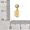304 Stainless Steel Rhinstone Pendant STAS-H202-50G-B-3