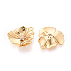 Brass Micro Pave Cubic Zirconia Pendants KK-N263-11G-2