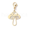 Hollow Mushroom 201 Stainless Steel Pendant Decoration HJEW-JM01978-01-1
