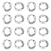 Unicraftale Unisex 304 Stainless Steel Hoop Earrings STAS-UN0002-60P-06-1