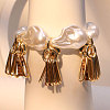 Oval Alloy Charm Bracelets WGDE029-01-3