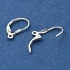 925 Sterling Silver Leverback Hoop Earrings STER-L054-54S-2