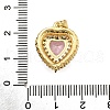 Brass Micro Pave Cubic Zirconia Pendants KK-K401-07B-02-3
