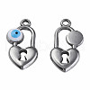 304 Stainless Steel Enamel Pendants STAS-N087-53-02P-1