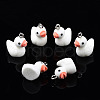 Flocky Resin Pendants RESI-N032-02B-2