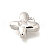Brass Micro Pave Cubic Zirconia Charms KK-C085-24P-2