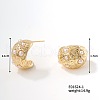 Rock Hip-hop Fashion Shiny Stud Earrings for Versatile Style JJ0841-1-1