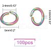 Unicraftale PVD Vacuum Plating 304 Stainless Steel Open Jump Rings STAS-UN0017-78MC-5