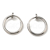 304 Stainless Steel Clip-on Earrings EJEW-P232-01P-1