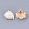 Electroplate Shell Pendants SSHEL-T009-18-2