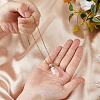 SUPERFINDINGS 1Pc Natural Rose Quartz Faceted Hexagonal Prism Perfume Bottle Pendant Necklaces NJEW-FH0001-17G-01-3