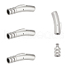 Unicraftale 4Pcs 304 Stainless Steel Bayonet Clasps STAS-UN0059-07-1