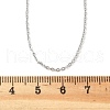 Brass Cable Chain Necklaces Making MAK-P011-01P-3