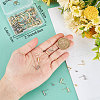 Beebeecraft 80Pcs 2 Color 304 Stainless Steel Rectangle Stud Earring Findings STAS-BBC0002-47-3