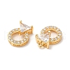 Plating Brass Micro Pave Cubic Zirconia Pendant KK-B074-69G-2