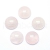 Natural Rose Quartz Cabochons G-P393-R20-14.5mm-1