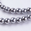 Synthetic Magnetic Hematite Beads Strands G-H1097-1-3
