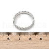 Flat Round 304 Stainless Steel Finger Rings RJEW-V001-01P-5