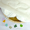 DICOSMETIC Cactus & Monstera Leaf Food Grade Eco-Friendly Silicone Beads DIY-DC0002-22-4