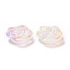 Opaque Acrylic Flower Cabochons MACR-C009-09-4