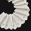 MAYJOYDIY US 5 Yards Cotton Embroidery Hollow Flower Lace Trim SRIB-MA0001-02-1