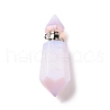 Faceted Glass Perfume Bottle Pendants GLAA-G080-01J-P-1