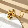 Brass Micro Pave Cubic Zirconia Mittens Bracelets BJEW-C085-01G-2