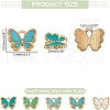 ARRICRAFT 60Pcs 5 Colors Alloy Enamel Charms FIND-AR0005-17B-2