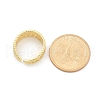 Rack Plating Brass Open Cuff Finger Rings for Women RJEW-M028-75G-5