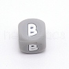 Silicone Alphabet Beads for Bracelet or Necklace Making SIL-TAC001-01A-B-1