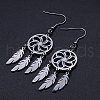 201 Stainless Steel Chandelier Earrings STAS-S105-JN357-1-2