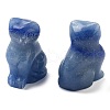 Dyed & Heated Natural Blue Aventurine Carved Figurines DJEW-L023-B01-1