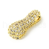Rack Plating Brass Clear Cubic Zirconia Pendants KK-S378-01G-I-2