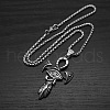 Egyptian Eye of Horus Ankh Cross 304 Stainless Steel Pendant Box Chain Necklaces for Men FS-WG917EC-01-1
