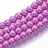 Electroplated Non-magnetic Synthetic Hematite Beads Strands G-S365-015D-2