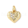 Brass Micro Pave Cubic Zirconia Pendants KK-P290-44A-G-1