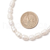 Natural Cultured Freshwater Pearl Rice Beaded Necklaces for Women NJEW-JN05337-02-4